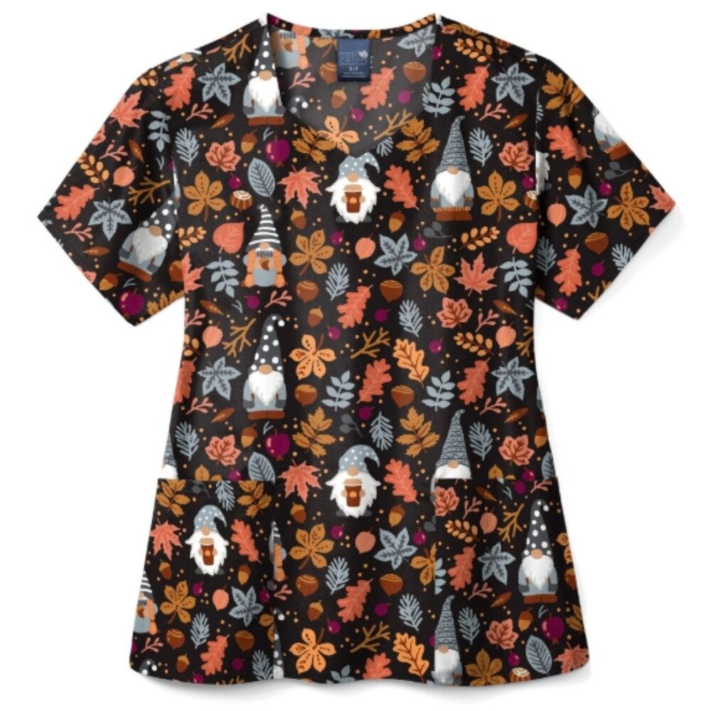 Zoe + Chloe Fall Medical Scrub Top